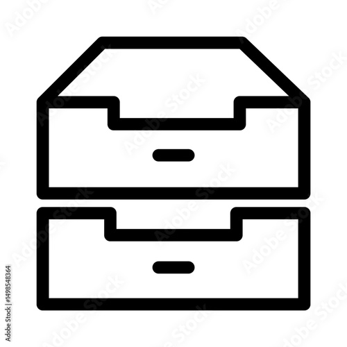 archive cabinet icon vector illustration