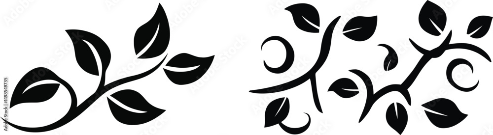 Abstract Line Art of Vines Vector Set — Silhouette on Transparent Background
Abstract Line Art of Vines Vector Set — Silhouette on Transparent Background