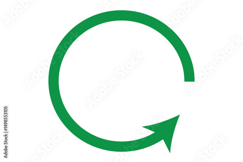 Circle arrow  icon, blue sticker