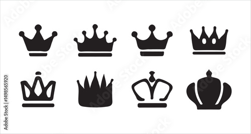 Minimal Flat Crown Headgear Icon
