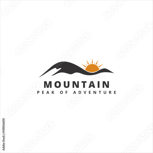 Simple mountain silhouette logo with rising sun. Great for travel, tourism, or environmental branding.
Keywords: mountain silhouette, sunrise, nature tourism, eco travel, logo design