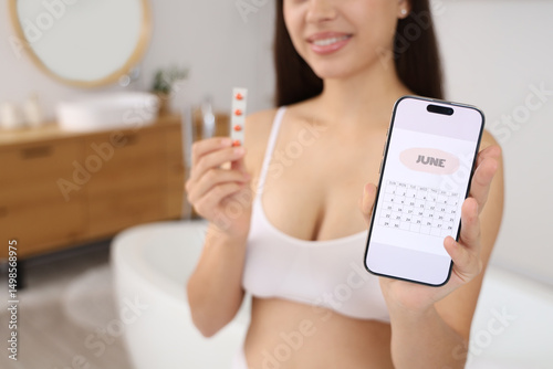 Young woman with estrogen p...