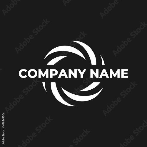 generic circle logo design , business logo , vector , symbol , company logo,background, emblem, swirl, infinity, circular