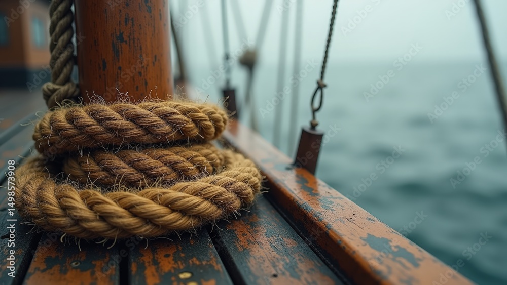 Fototapeta premium woven jute rope