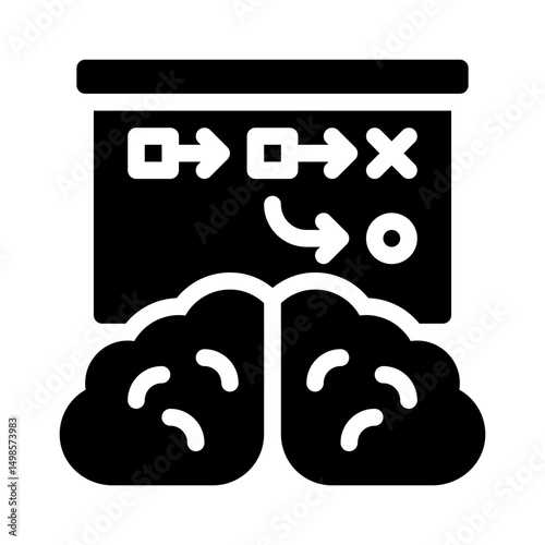 brain glyph icon