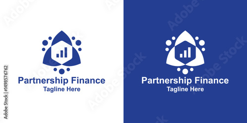 logo design combination unity and finance,partnership,symbol,icon,idea,creative.