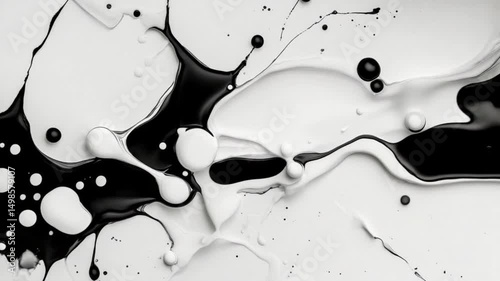 Abstract black and white motion graphics video footage dynamic patterns and textures