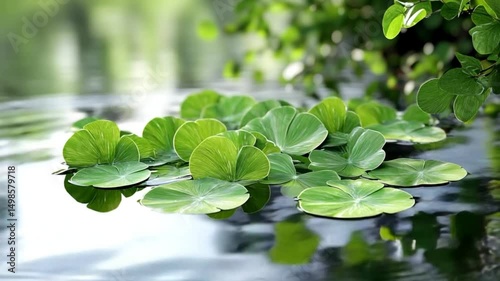 Lush green forest tranquil nature video footage soft lighting smooth texture