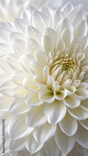 Wallpaper Mural White petals form a beautiful flower bloom, creating a soft and delicate floral pattern, its beauty standing out on a bright background. Torontodigital.ca
