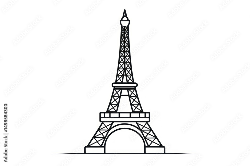 Obraz premium Paris tower architecture building.