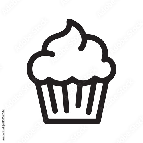 cupcake vector illustration