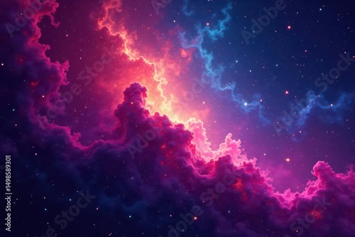 Abstract swirling nebula texture Seamless repeat for design , graphic, repeat