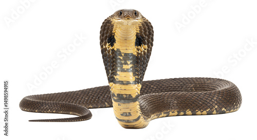 King Cobra: Majestic Pose, Detailed Scales, Dramatic Lighting
