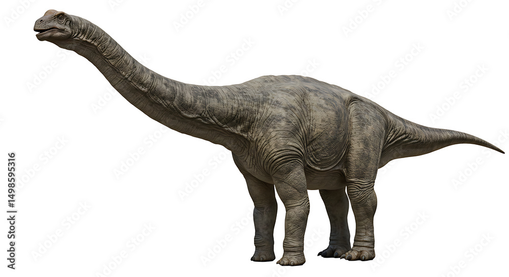 Fototapeta premium Majestic Sauropod Dinosaur: A Realistic Depiction
