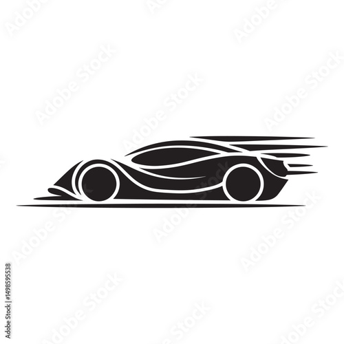 Car Logo Design Vector, Unique and Professional Car Logo Design, Car Silhouette 