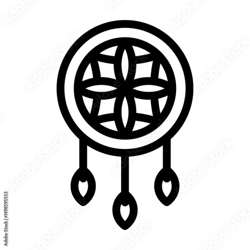 dreamcatcher line icon