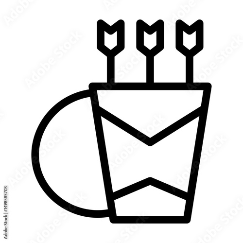 quiver line icon