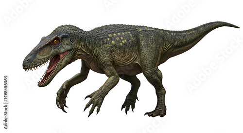 Majestic Baryonyx Dinosaur:  Detailed Prehistoric Reptile Illustration