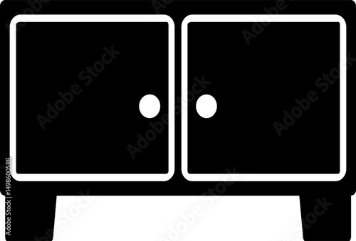 Rounded Filled Cupboard Icon