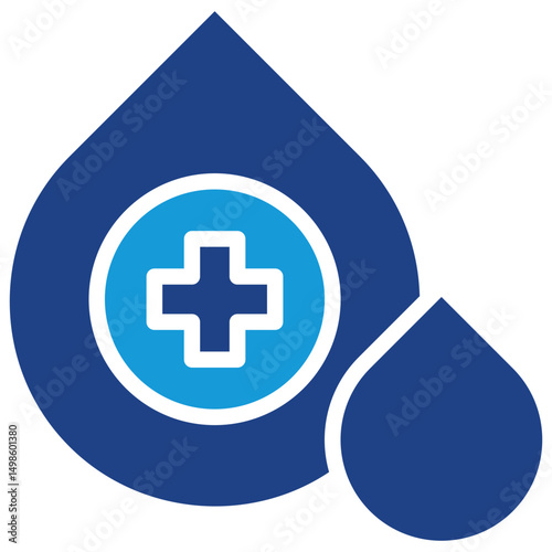 Blood Glucose Drop Icon