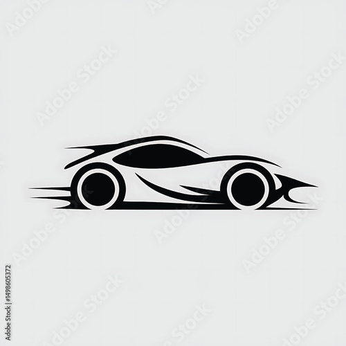 Car Logo Design Vector, Unique and Professional Car Logo Design, Car Silhouette 