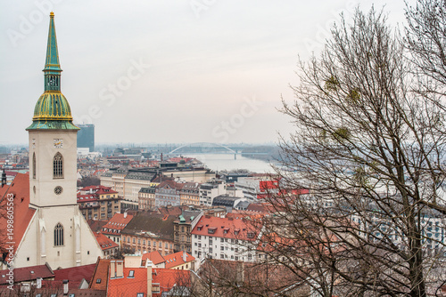 Photography view of the old town of bratislava