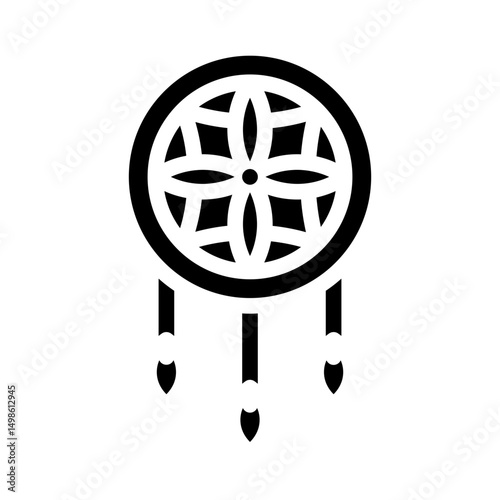 dreamcatcher glyph icon