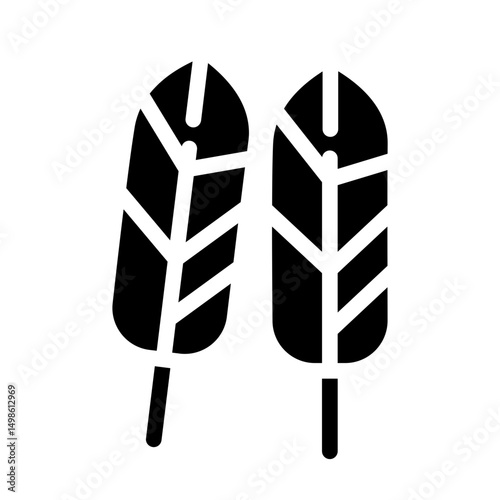 feather glyph icon