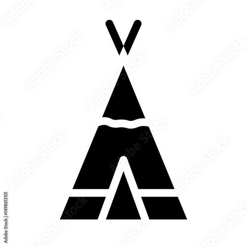 teepee glyph icon