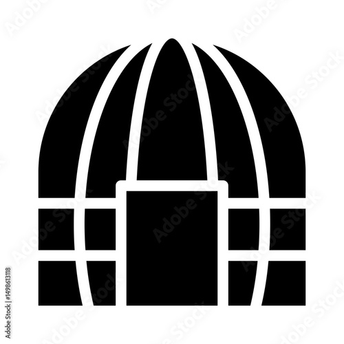 wigwam glyph icon