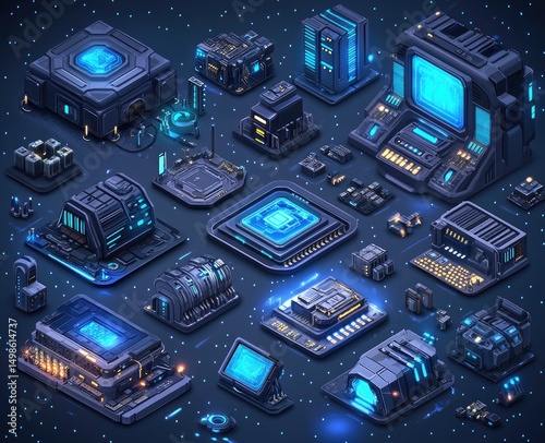 Futuristic Tech Components