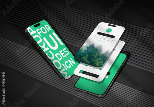 Phone Screen Mockup For UI Design