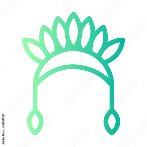 headdress gradient icon