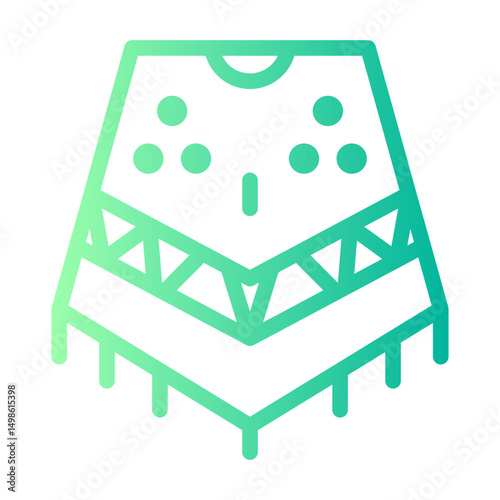 poncho gradient icon