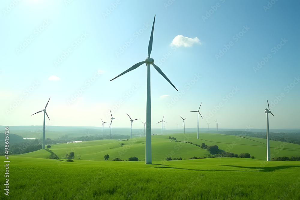 Fototapeta premium Symbol of clean energy