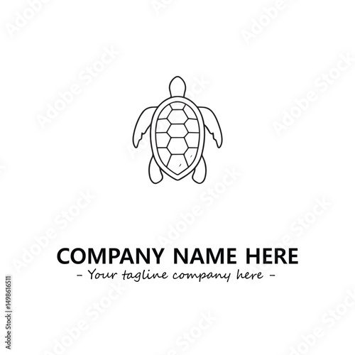Turtle logo design vector illustration