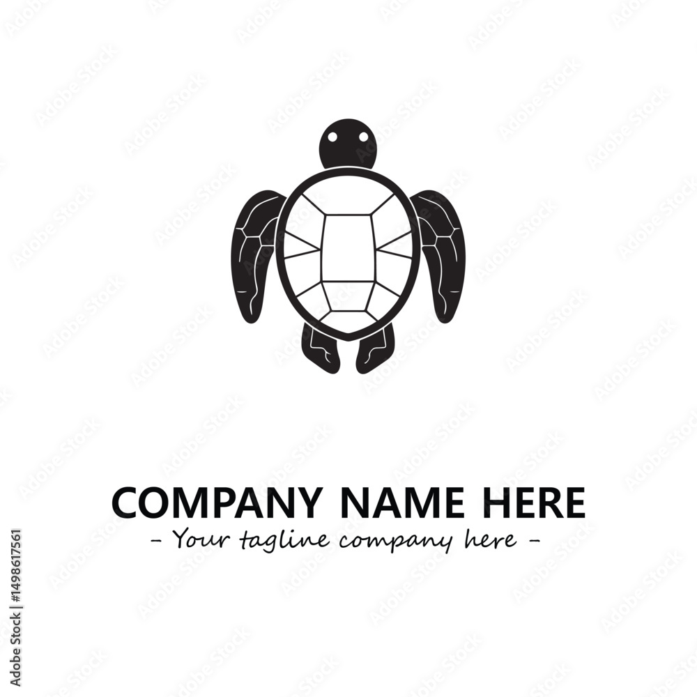 Fototapeta premium Turtle logo design vector illustration