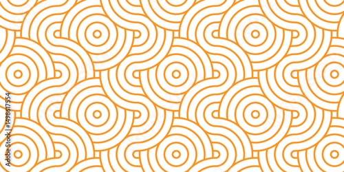 Minimal Overlapping creative diamond circle abstract wood color pattern background with waves texture. geometric digital fabric pattern circles floral lapping white retro background.