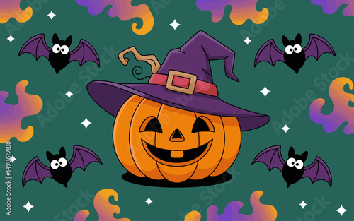 halloween seamless pattern, halloween, pumpkin, vector, autumn, pattern, illustration, seamless, orange, set, holiday, icon, october, celebration, design, cartoon, horror, spooky, fun, face, art, seas