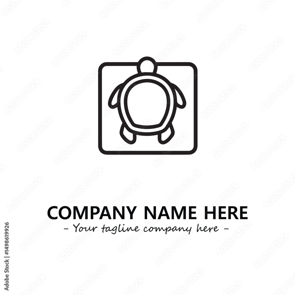 Obraz premium Turtle logo design vector illustration