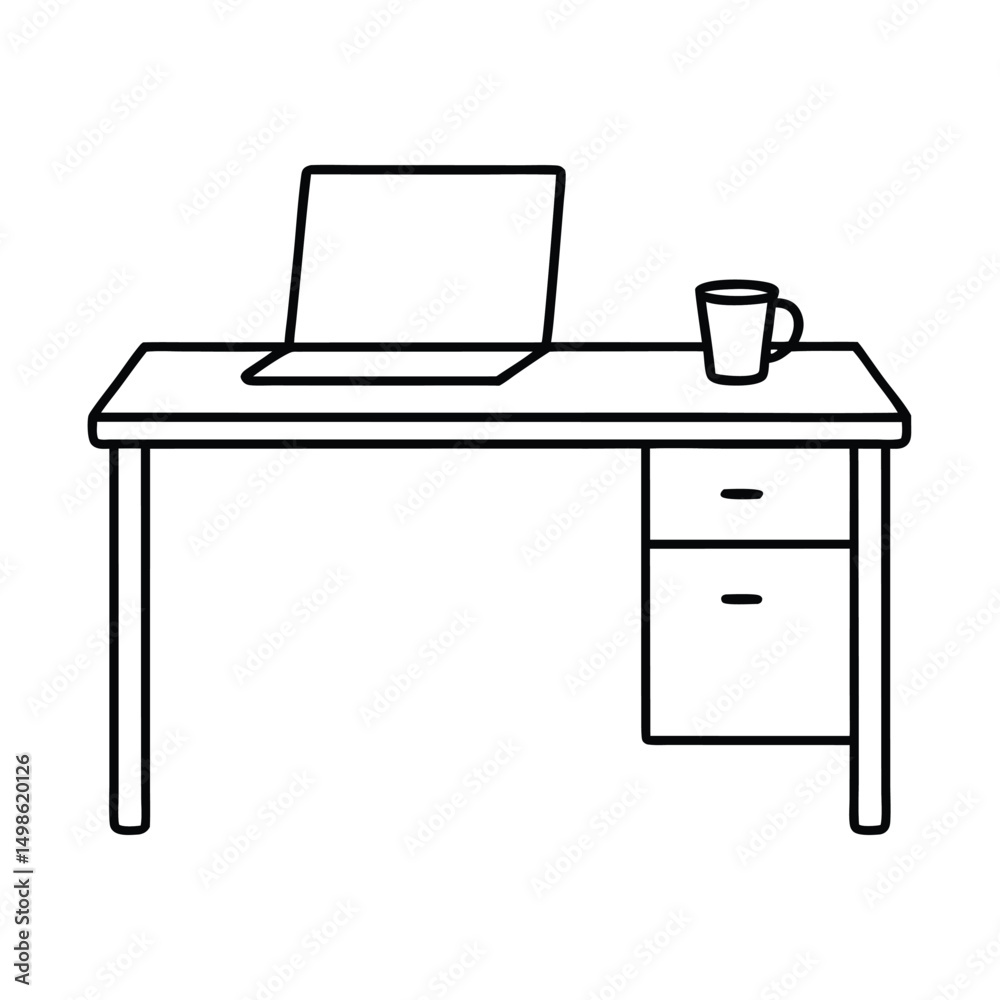 vector illustration of a computer vector illustration of a computer