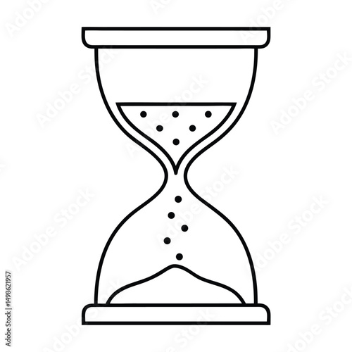 vector illustration of hourglass