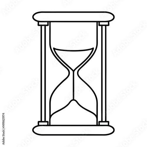 vector illustration of hourglass