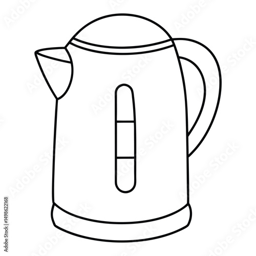 electric kettle vector illustration