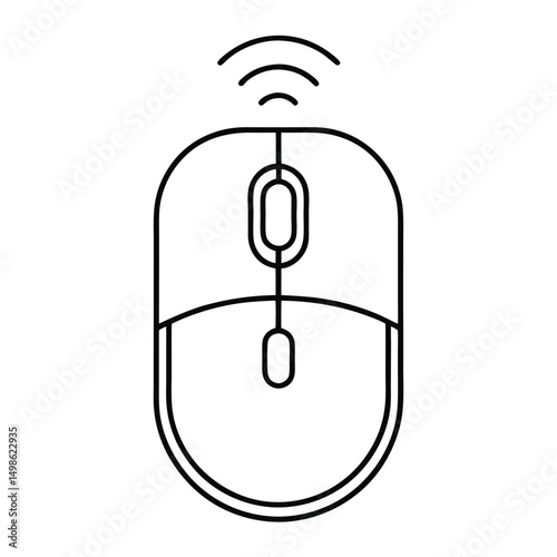 black computer mouse