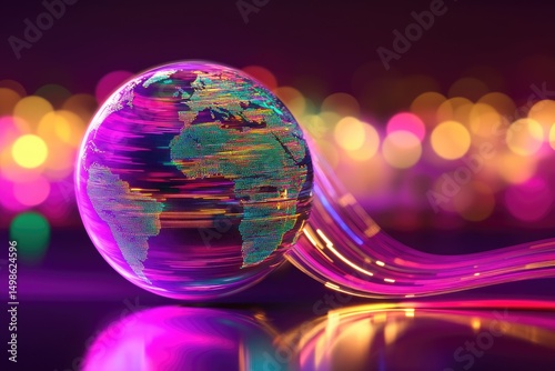 Global connectivity, vibrant sphere