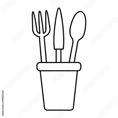 set of kitchen utensils