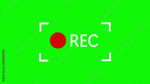 Yes and No Button Icon for Web and Business Design. Video recording sign on a black background. Rec. live icons of recording buttons