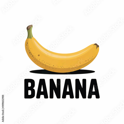 vector illustration of a banana.