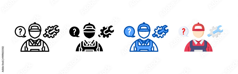 Consultant icon set bundle. Multi style icon collection perfect for websites, apps, and presentations. Simple vector icon collection Consultant icon set bundle. Multi style icon collection perfect for websites, apps, and presentations. Simple vector icon collection